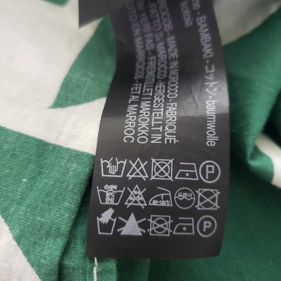 Zara Green and White Midi Dress - Picture 9 of 9